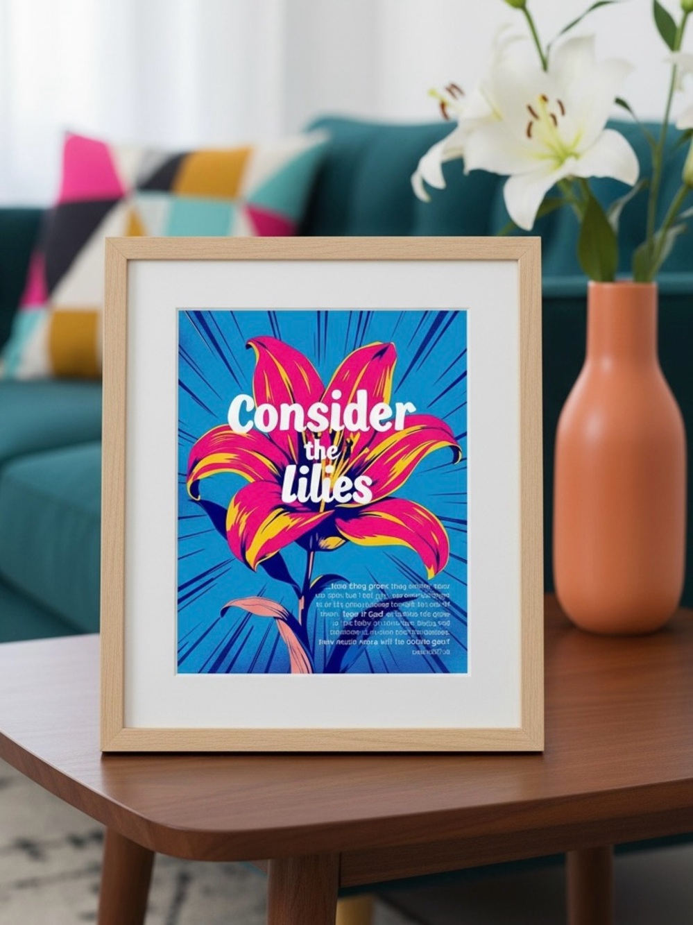 DDS Art Print, 8x10, Bible Verse, Paper Print, Unframed, Bright Series
